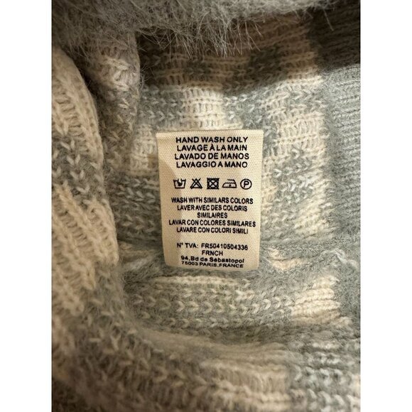 FRNCH Paris Fuzzy Crewneck Sweater NWT - Picture 7 of 7